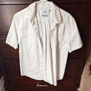 Goodfellow & Co Men’s White Short-Sleeve Button-Down Shirt